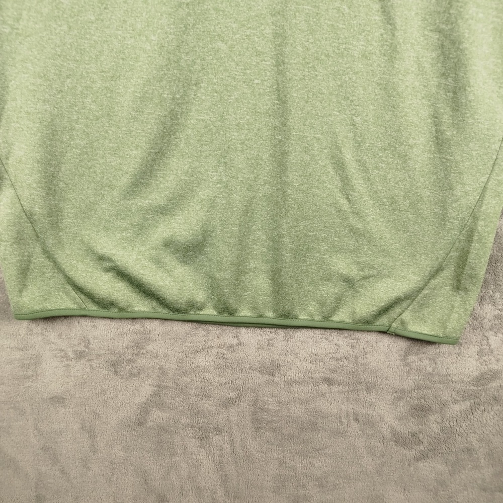 AFTCO AFTech Performance Fleece 1/4 Zip Pullover Men L Green Outdoor Fish Tech - Picture 3 of 12